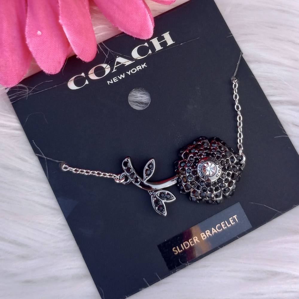 Coach Sparkling Daisy Slider Bracelet